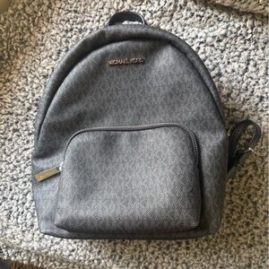 Michael Kors Black Quilted Backpack